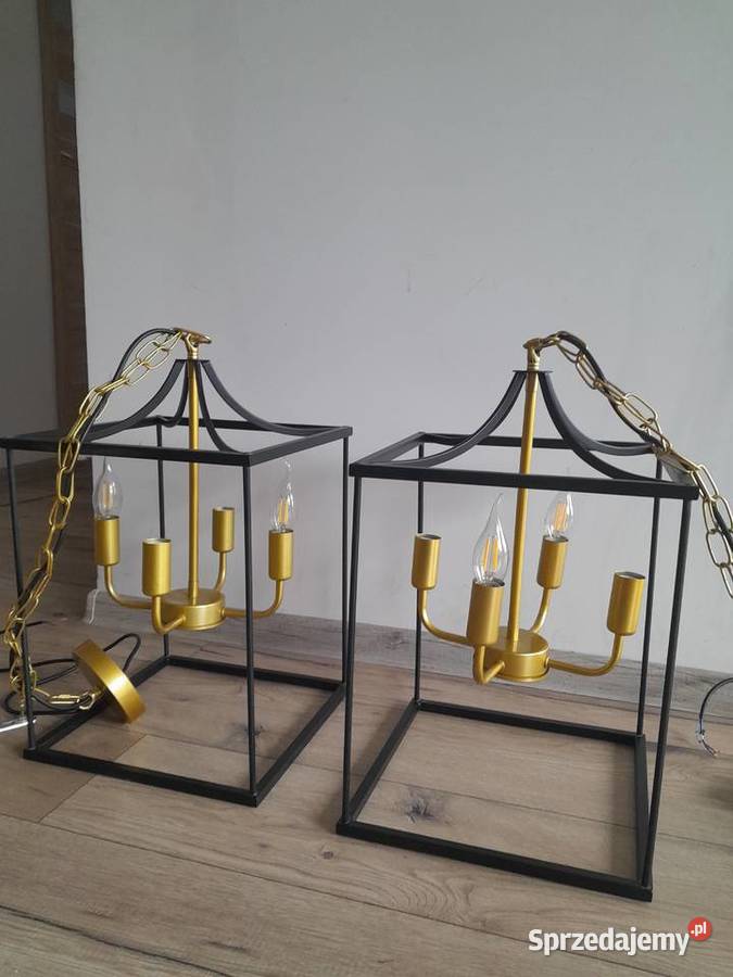 Dwie lampy rustykalne Oświetlenie Grabowiec sprzedam