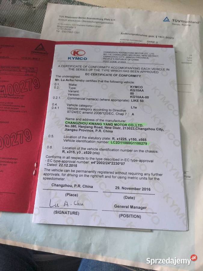 Skuter Kymco 50 Kymco Końskie