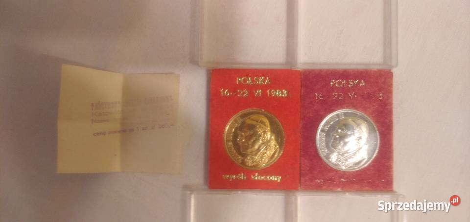 2 Medale złoc i posrebrz Joannes Paulus II 1622