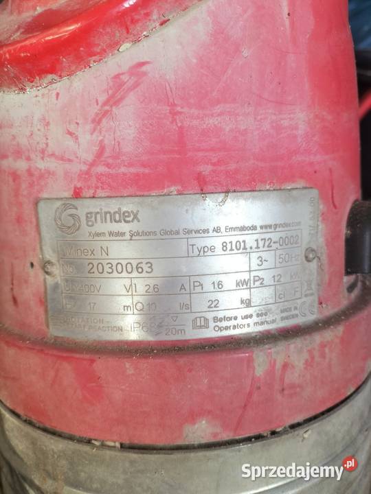 Pompa do wody grindex podkarpackie Bystrzyca