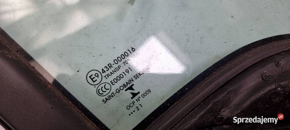 SZYBA PRAWY PRZÓD CITROEN BERLINGO III Pozostałe Motoryzacja sprzedam