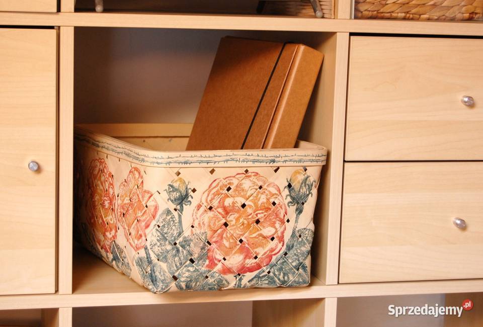 Ręcznie malowany kosz z łuby do przechowywania Lublin