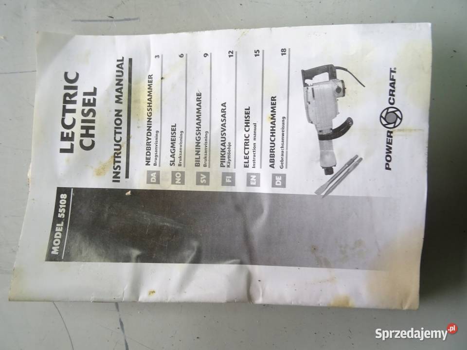 DŁUTO ELEKTRYCZNE LECTRIC CHISEL 55108 Wąchock
