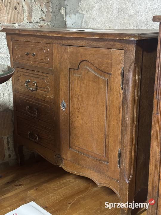 Komoda drewniana vintage szafka rustykalna