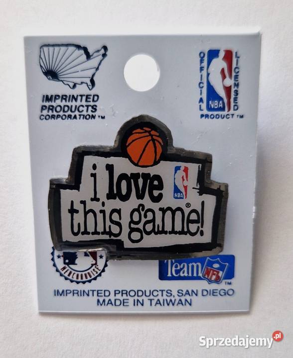 NBA I love this game 3 przypinkawpinkapin mazowieckie Warszawa sprzedam