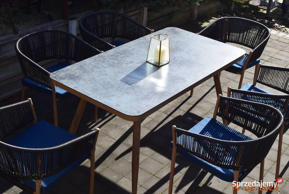 zestaw ogrodowy 61 technoratan obiadowy Róża Bosutów