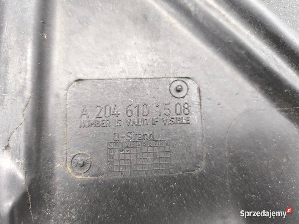 OSŁONA PODWOZIA PRAWA MERCEDES C W204 LIFT SEDAN