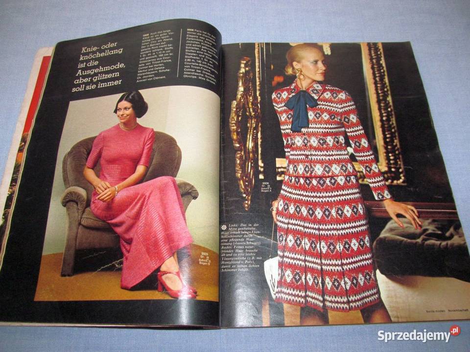 Burda Moden 111971 magazyn mody wykroje Vintage Skępe
