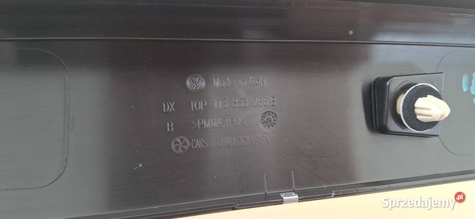 VW ID BU22 IDBUZZ NAKŁADKA OSŁONA SŁUPKA PRAWY Bieleń