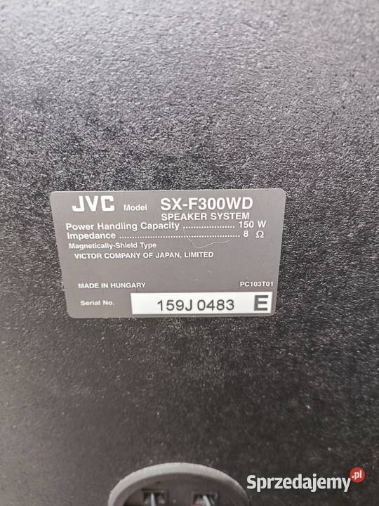 Kolumny głośnikowe JVC SXF300WD