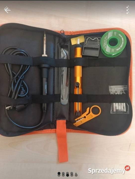 Zestaw do lutowania lutownica oporowa 80W LCD Ligota Bialska