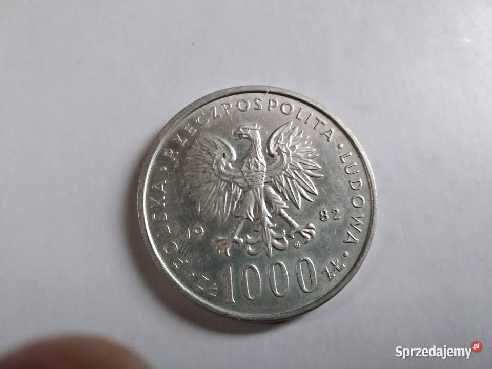 moneta jan paweł II 1982 1000 Poznań