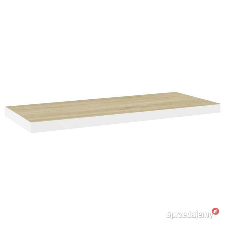 Półka ścienna dębowobiała 80x235x38 MDF WM326579 Warszawa