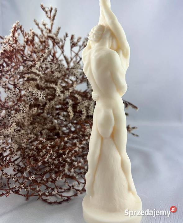 Swieca sojowa kochankowie handmade kobieta