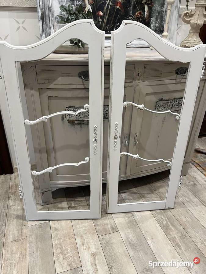 Dwa panele stare drzwiczki drewniane