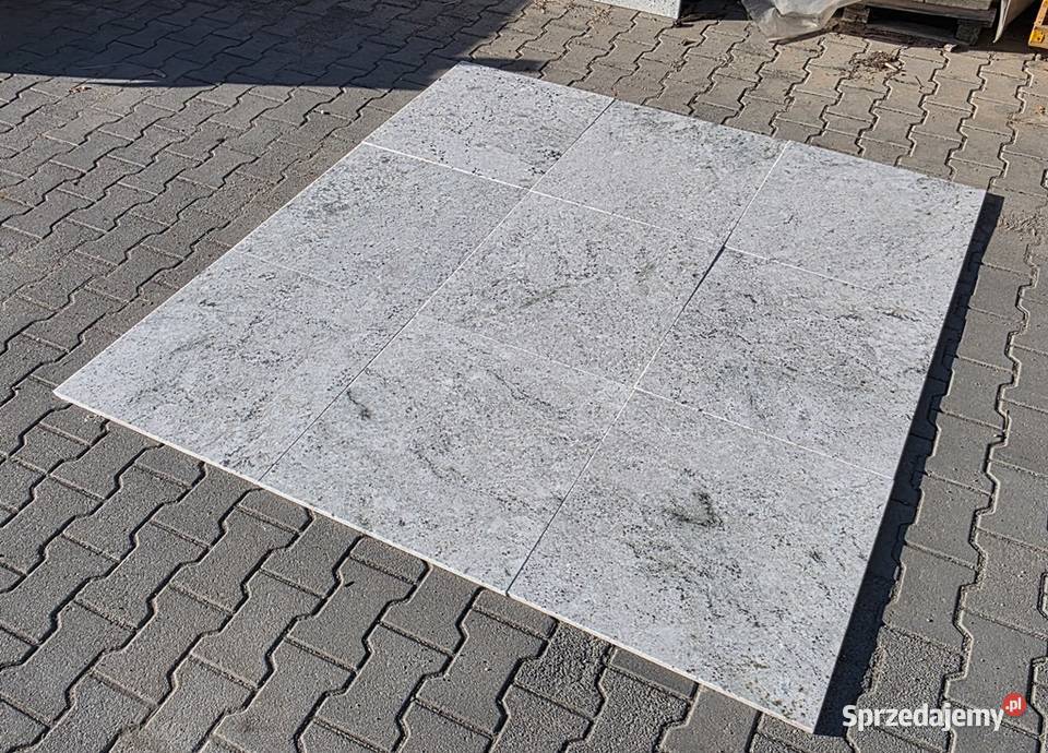 Płytki granitowe Colonial White antypoślizgowe Bielawa