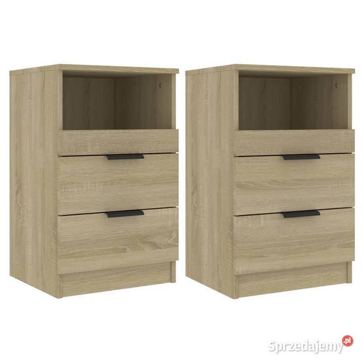 Szafki nocne 2 dąb sonoma materiał mazowieckie