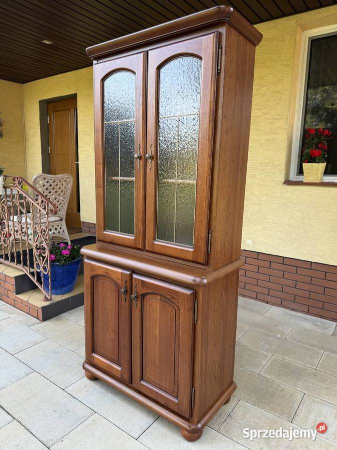 Regał Bawaria szafka przeszklona kredens witryna Sulbiny
