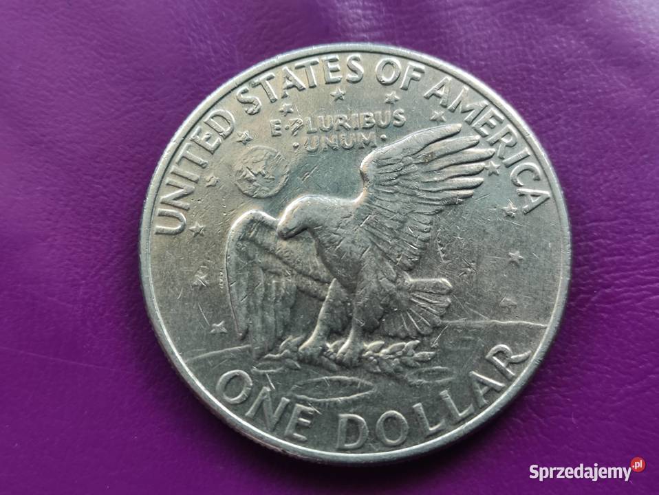 Moneta 1 DOLLAR 1972 z litrką D EISENHOWER ORZEŁ Pruszków