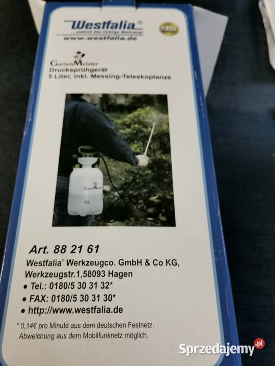 Opryskiwacz ciśnieniowy GartenMeister 5 litrów Ogród Wrocław