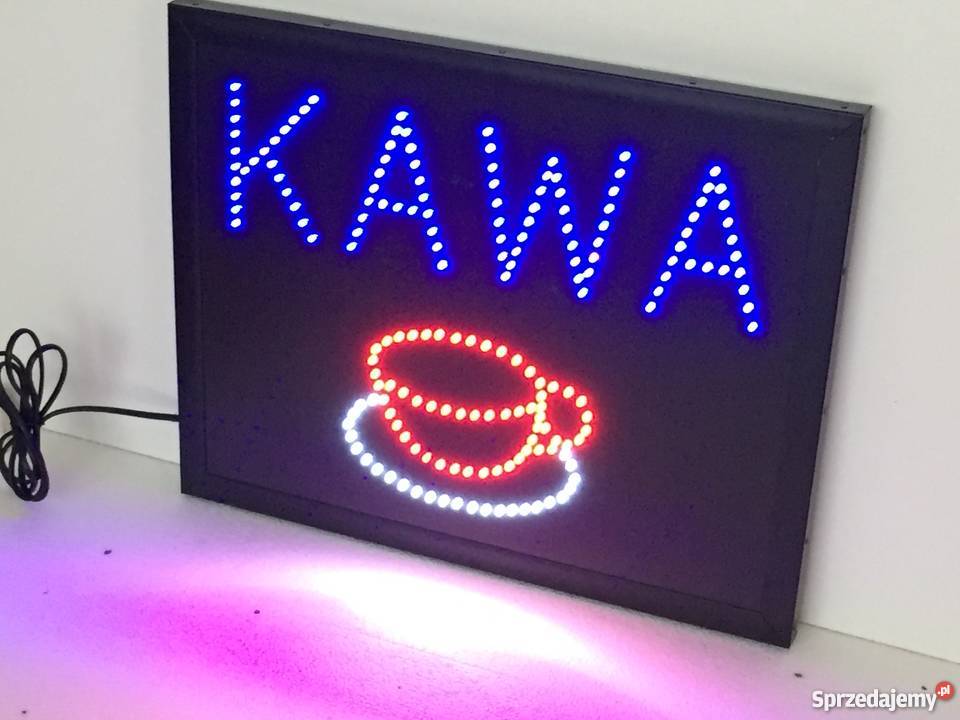 KAWA Reklama diodowa LED 50x40 zewnętrzna NOWA Pomiechówek