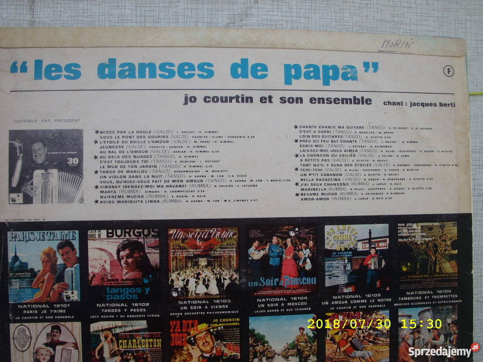 Dance Lp JO COUTRINLES DANSES DE PAPA France Wołów