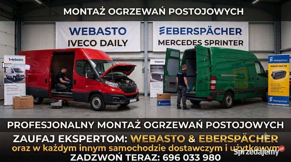 Montaż Webasto Bus Izoterma części serwis