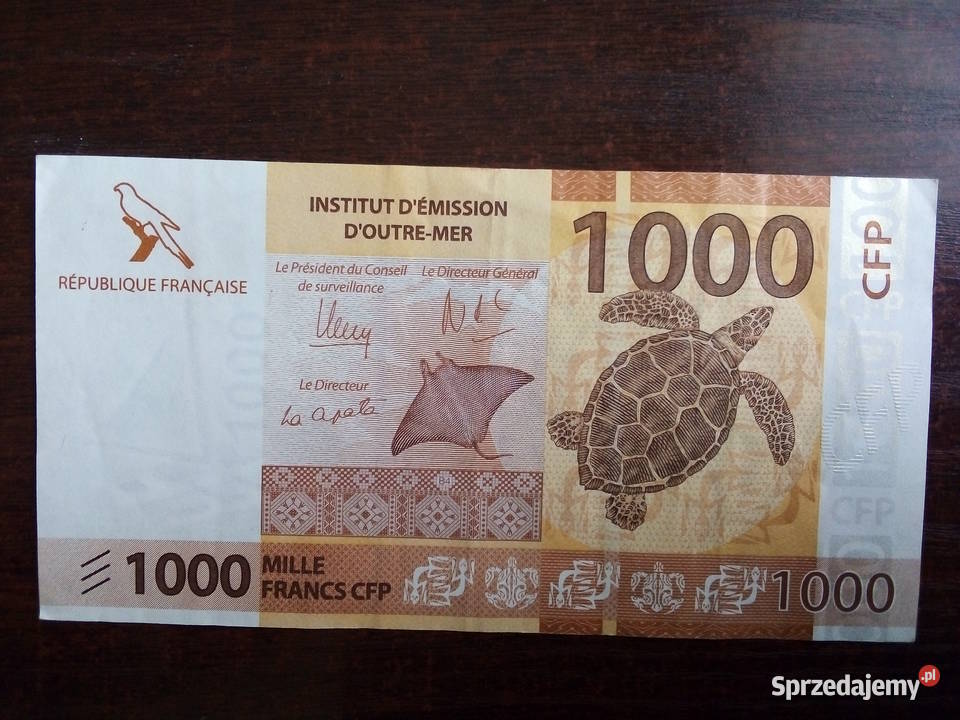 Banknot 1000 franków Francuskie Terytoria mazowieckie sprzedam