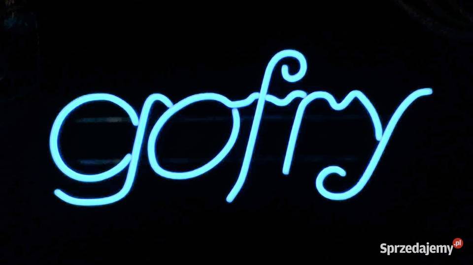 Neon led Gofry o wym 64x26 Gastronomia świętokrzyskie