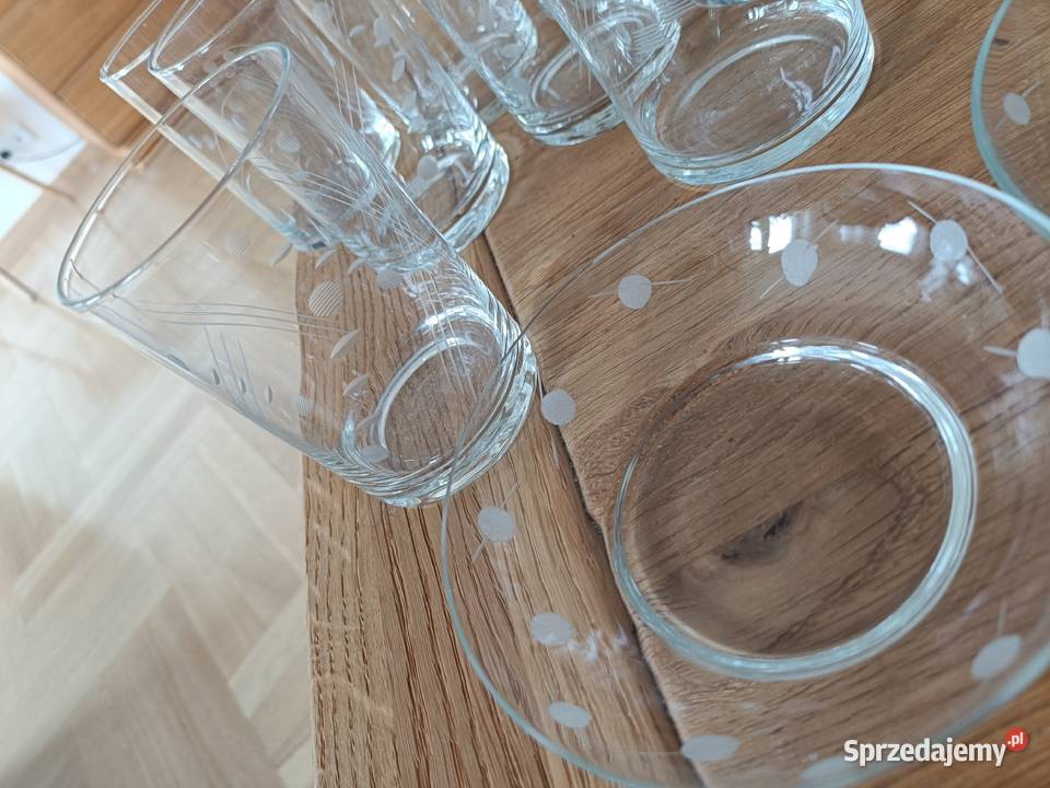 Ładne szkło PRL z cienkiego szkła mazowieckie Warszawa