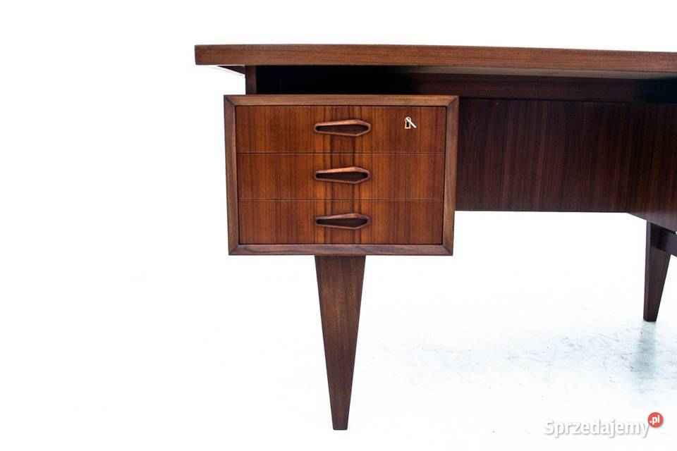 Tekowe biurko duński design lata 60 Chorzów