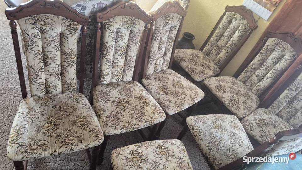 Solidne stylowe krzesła komplet 12 sztuk Sypniewo