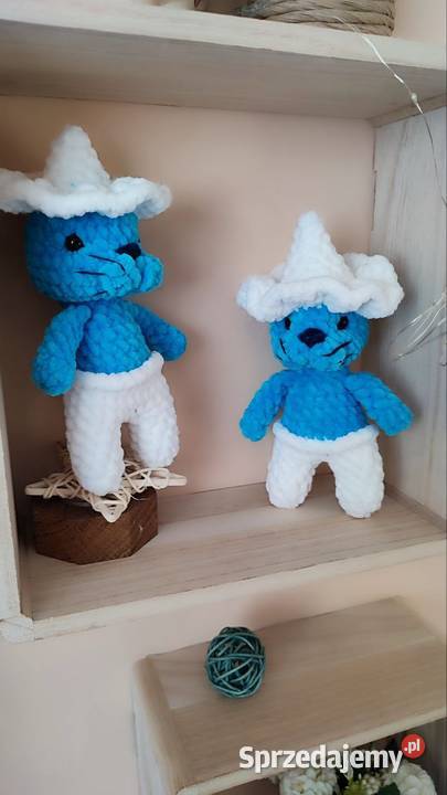 Szydełkowy zabawk szydełkowy smurfkot Kraków