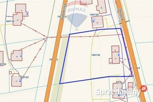 Działka głównej drodze