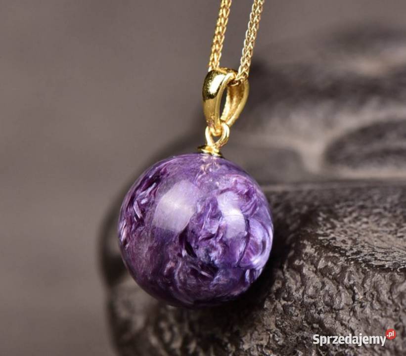 Naszyjnik z naturalnym czaroitem Tuchola sprzedam