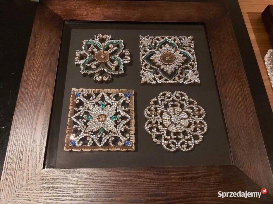 Luksusowy Obraz płaskorzeźba w stylu glamour Szczecin