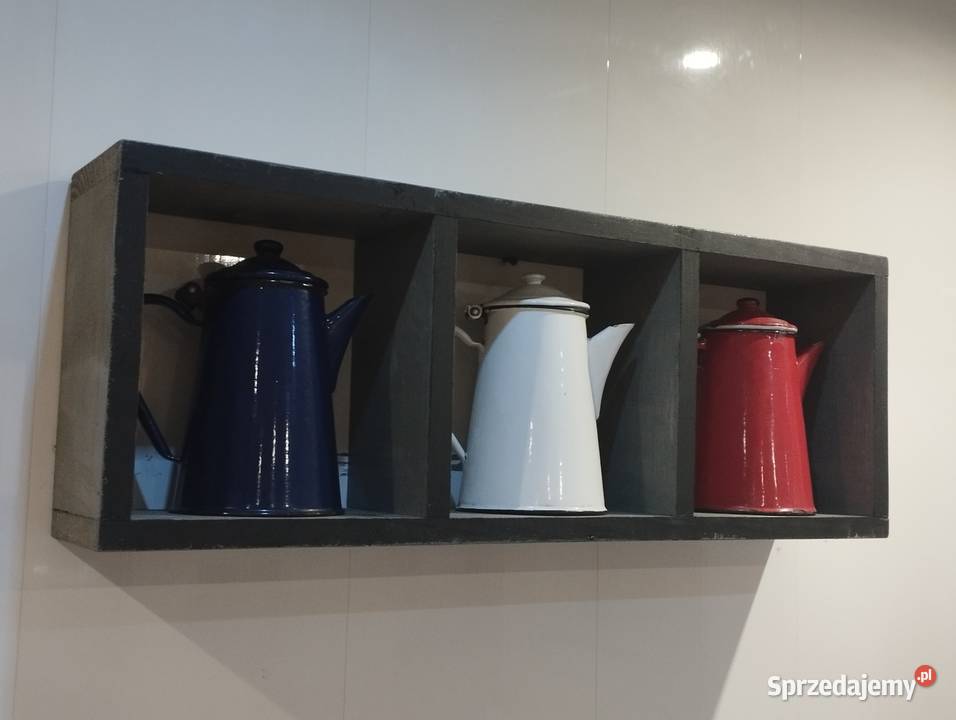 Stare unikatowe zestawy dzbanków emaliowanych