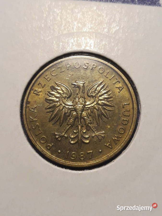 5 złotych 1987 r 1 UNC Konin