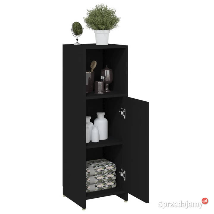 Szafka łazienkowa czarna 30x30x95 materiał mazowieckie Warszawa