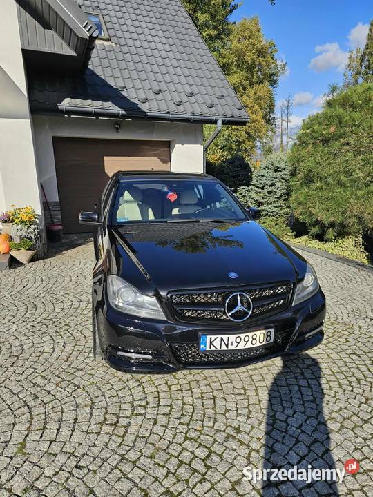 Mercedes Benz C klasa w204 lift RZADKI ŚRODEK elektrycznie ustawiane fotele małopolskie Chełmiec