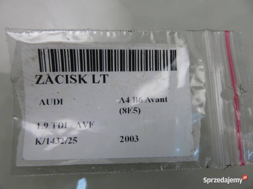 ZACISK LEWY TYŁ AUDI A4 B6 19 TDI Zaciski i jarzma