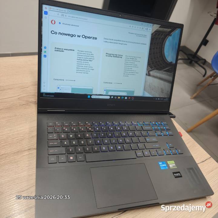 Laptop Gaming HP OMEN 16” 512/16GB i5-13420H RTX4050 6GB 144H Klawiatura RG