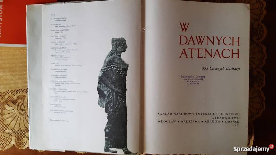 Książka W Dawnych Atenach 335 Barwnych