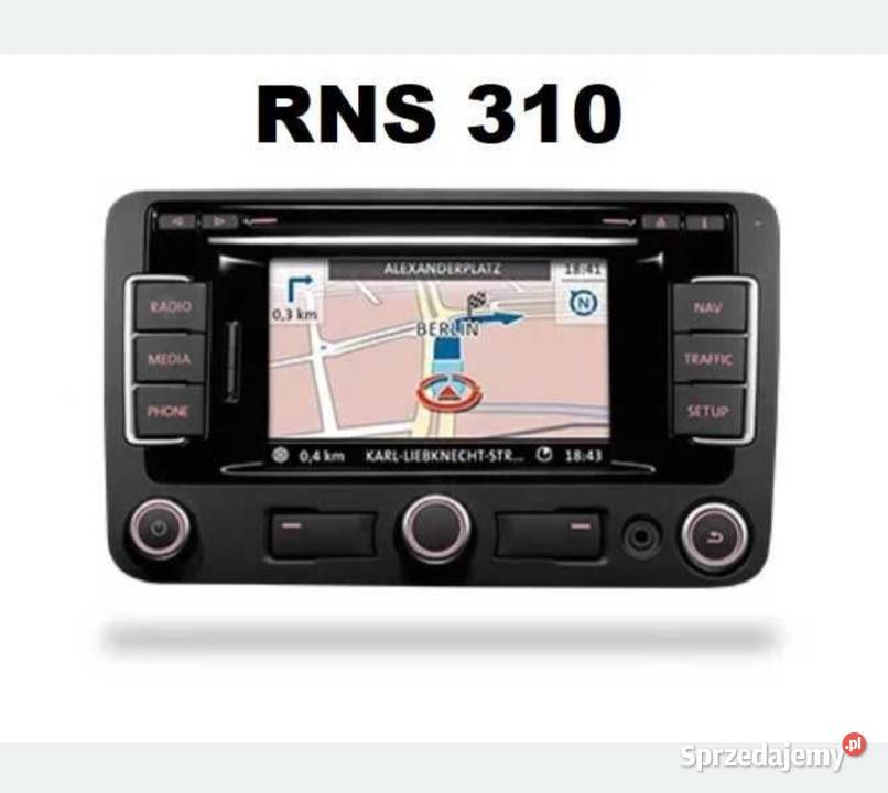 Polskie menu polski lektor Mapa VW RNS 310 V12 Aleksandrów Łódzki