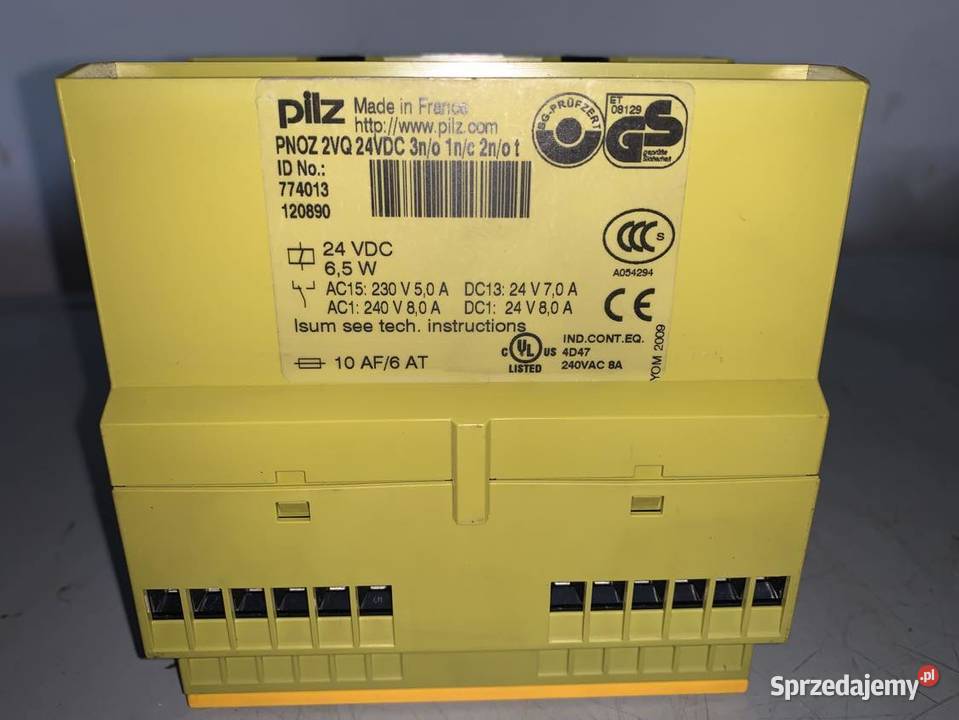 Pilz PNOZ 2VQ 24VDC 3no 1nc 2not 774013 Warszawa