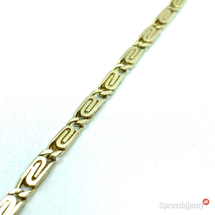 Złoty ŁAŃCUSZEK męski 14K splot GRECKI 56