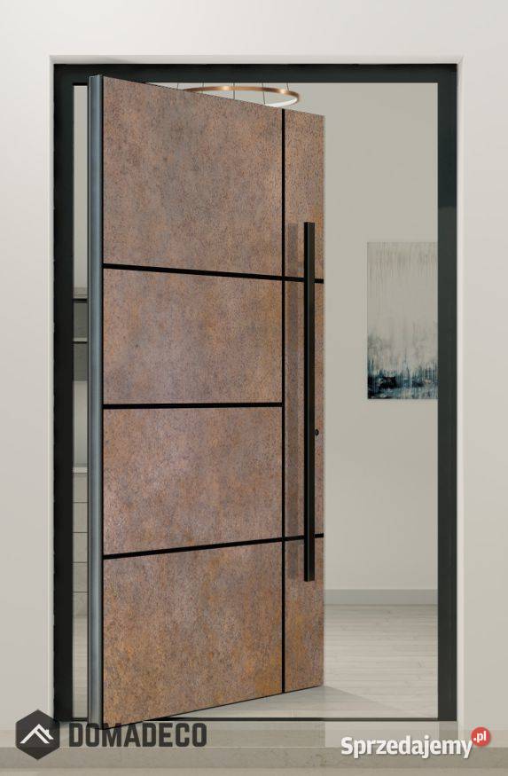 PIVOT V53a aluminiowe drzwi obrotowe pokryte Warszawa