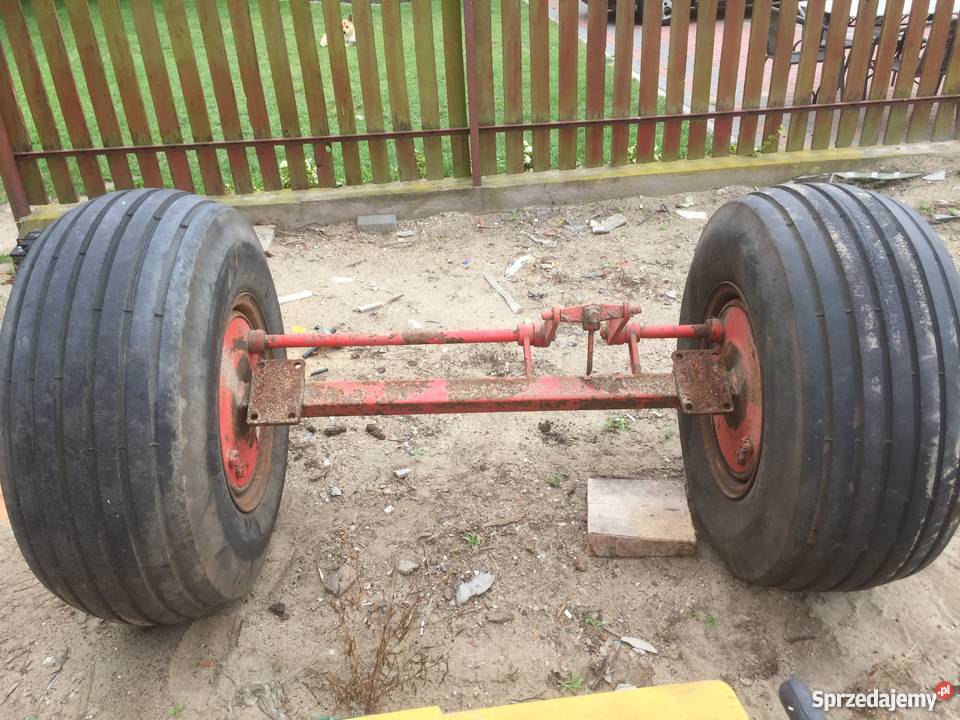 Koła i oś beczkowozu 55tony opony 1507018 Maszyny rolnicze Racięcice sprzedam
