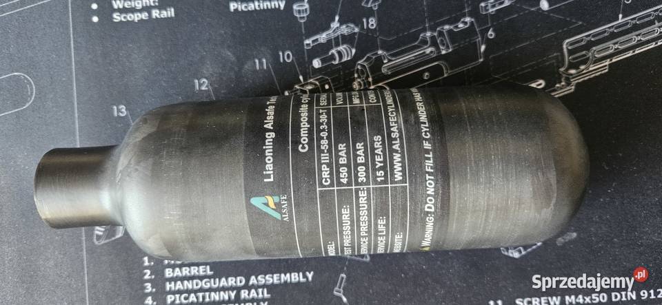 Butla kartusz Alsafe 03l 300 BAR mazowieckie Warszawa sprzedam