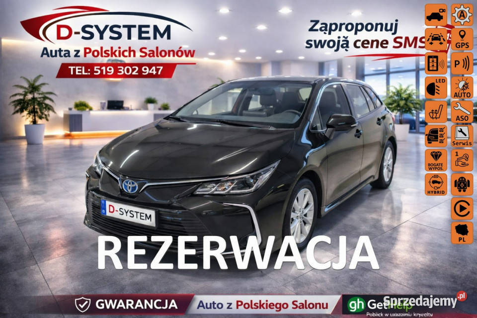 Toyota Corolla 23 Salon Polska 18 HYBRID 1wł z światła LED Białystok sprzedam